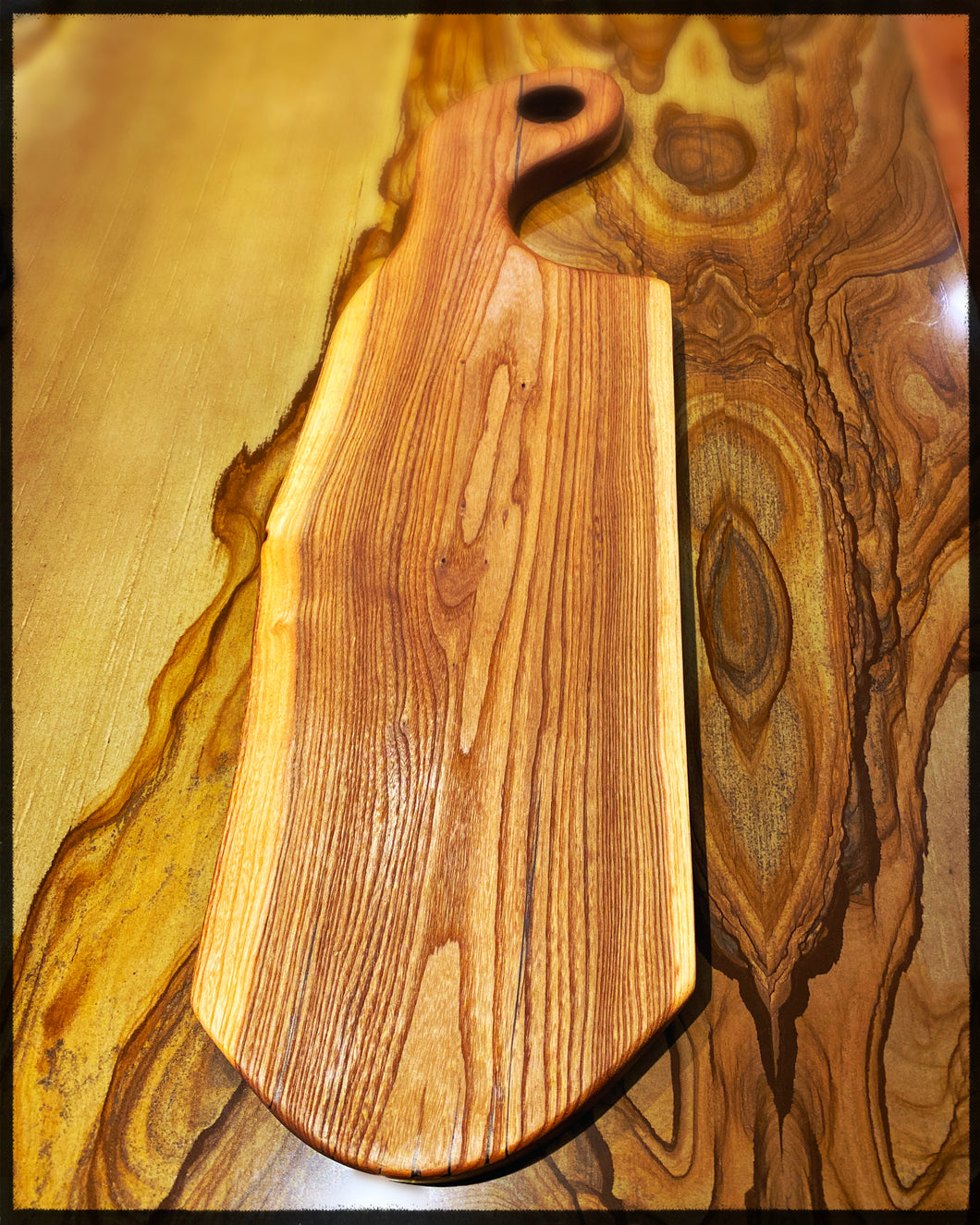 Classic Live-Edge Elm Charcuterie Board